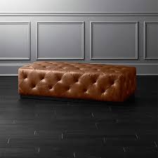 Ottoman for less, at your doorstep faster than ever! Saddle Leather Tufted Ottoman Reviews Cb2 Canada