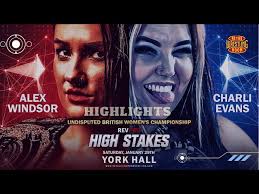 Alex Windsor vs Charli Evans
