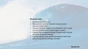 Laut sebagai pengendali iklim dunia. Menjelang Tahun 2050 Khazanah Laut Akan Musnah Dan Hilang Kitareporters Semua Boleh Jadi Reporter