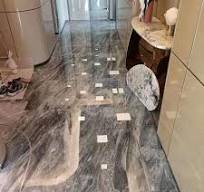 Florence Gray Marble Stair Floor Tile Background