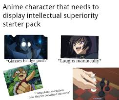 Anime Character That Needs To Display Intellectual Superiority Starter Pack R Starterpacks Starter Packs Know Your Meme Tumblr on anime glasses album on imgur. starter packs