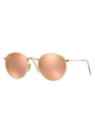 Free shipping and free returns on all orders. Ray Ban Round Metal Sunglasses In Matte Gold Brown Mirror Pink Dapper Street