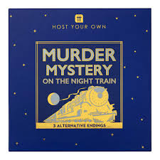 Most mystery dinner kits have stories that are unscripted. Talking Tables Reusable Murder Mystery On The Train Game Kit Host Your Own Games Night