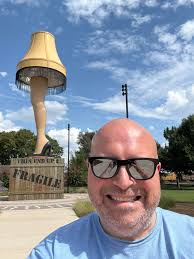 Giant Leg Lamp Replica in Chickasaw, Oklahoma
