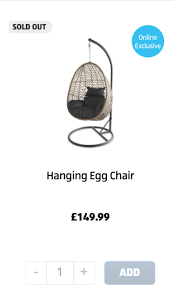 Advertised in this weeks specialbuys as going on sale today. Aldi Shoppers Fuming As 150 Hanging Egg Chair Loved By Stacey Solomon And Mrs Hinch Sells Out In Hours Hell Of A Read