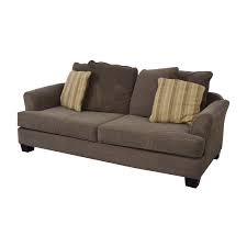 Kathy ireland chateau sofa slipcover. 90 Off Raymour Flanigan Raymour Flanigan Kathy Ireland Brown Two Cushion Sofa Sofas