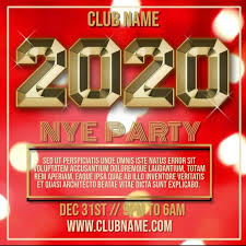 New Year Party Night Video Template Flyer New Years Party New Year S Eve 2020