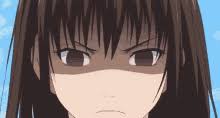 Death Glare Anime Gifs Tenor After finally starting to close the walls around light, l falls out of his chair, never to take another breath again. death glare anime gifs tenor