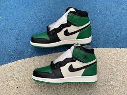 Pine Green New Air Jordan 1 High Og Gs 575441 302 Shoes Pics Www Anpkick Com Jordan 1 High Og Air Jordans Jordan 1