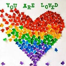 Love Art For Kids Butterfly Art Rainbow Heart