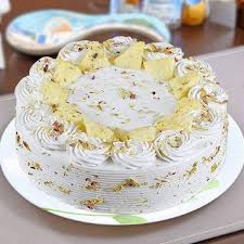 Rasmali vanilla cake, a delicious combination of vanilla cake and rasmalai, available as egg cake and eggless cake options. Rasmalai Cake
