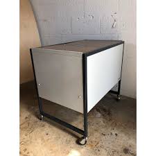 A filing cabinet is the best option if you wish to store files and paperwork securely and conveniently. Vintage Midcentury Industrial Filing Cabinet Cart By Oxford From The 1970s At 1stdibs
