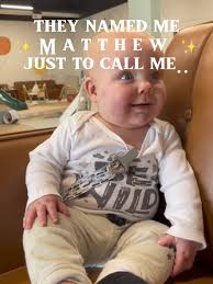 He answers to “stink” more than matthew 😅 #CapCut #thatsnotmyname #fyp  #fypシ #7monthsold #babyboy #nicknames