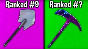 10 Most Tryhard Pickaxes In Season 9 Fortnite Sweaty Harvesting Tools Youtube