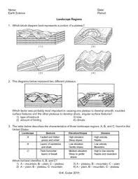 Worksheet Landscape Regions Worksheets Map Reading Earth From Space