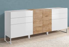 Sideboard eiche ligna anrichte 3 turen 3 schube hauptstadtmoebel de. Wohnzimmer Sideboard Hochglanz Caseconrad Com