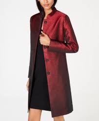Dot Print Mandarin Collar Jacket Macys Com Mandarin Collar Jacket Collared Jacket Women Jackets