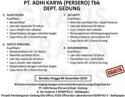 Lowongan kerja di madiun ini mungkin salah satu dari sekian banyak jenis pekerjaan yang ada di kota madiun. Lowongan Kerja Terbaru April 2020 Bumn Cpns 2020 11 19