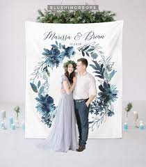Dusty Blue Wedding Backdrop Winter Wedding Backdrop Navy Etsy Photo Booth Backdrop Wedding Wedding Backdrop Dusty Blue Weddings