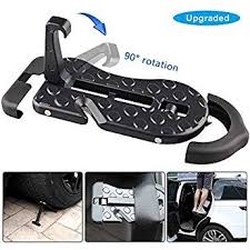5 In 1 Upgraded Car Rooftop Doorstep Folding Ladder Foot Pegs Easy Reach To Car Rooftop Roof Rack Vehicle Latch Door Step Tire Stoppe Jeep Suv Roof Rack Jeep