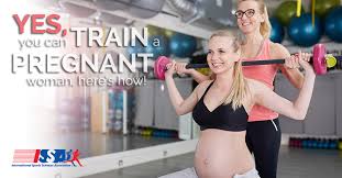 pregnant woman push hard in workouts