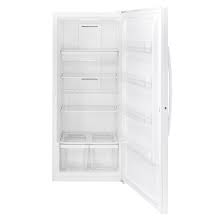 Freezer gives you a place to stash all the foods you can't fit in your kitchen freezer. Ge Appliances Ge 21 3 Cu Ft White Frost Free Upright Freezer With 3 Slide Out Baskets Fuf21dlrww Rona