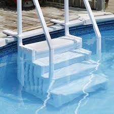 Made for pools that are built into a deck, the stairs have an optional platform that can be purchased separately to protect the pool rail. The 9 Best Pool Ladders 2021 Pool Ladder Recommendations