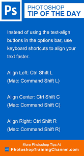 Keyboard Shortcut To Align Text In Photoshop Photoshop Tips Photoshop Tutorial Advanced Photoshop