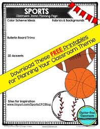 Get inspired by over 90 classroom themes and decorating ideas made with busy teachers in mind. Sports Themed Classroom Ideas Printable Classroom Decorations Clutter Free Classroom Bloglovin