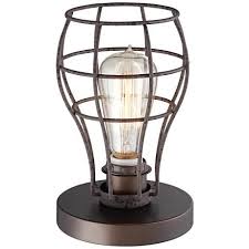Shop for table and desk lamps at urban outfitters. Oldham Industrial Uplight 9 1 2 H Edison Bulb Table Lamp 8x335 Lamps Plus Edison Bulb Table Lamp Lamp Table Lamp