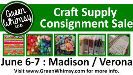 Green Whimsy Craft Supply Consignment Sale