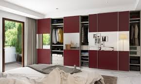This Chic Looking Wardrobe Is Brushed With A Maroon High Gloss Finish That Assures To Shelter All Your Require House Interior Wardrobe Design Modular Wardrobes Drawing on over 20 years of experience, modular bedrooms have now taken these qualities online.