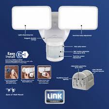 Light control wire connectors wire jumper. Heath Zenith Link Dual Head Led Motion Sensor Outdoor Security Flood Light At Menards