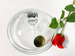 Vintage Hazel Ware Simplicity Clear Glass Lidded Candy Dish