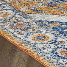 Tie dye retro rainbow trippy multi hippie red orange yellow green modern painting 3x5 (3'3 x 5') area rug easy clean stain fade. Totti Vintage Orange Navy 3x5 Oriental Rug 3 X5 Rectangle 3 X5 Rectangle Overstock 32081480