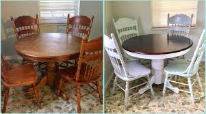 Our styles include double pedestal, leg, pub, single base and trestle tables. Before And After Round Oak Table Makeover Redo Upcycled Dining Table And Chairs Stained T Dining Table Makeover Round Dining Room Dining Room Table Makeover