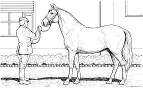 These spring coloring pages are sure to get the kids in the mood for warmer weather. Jumping Horse Coloring Pages Horse Black Jumping Horse Bw Printable Coloring4free Coloring4free Com