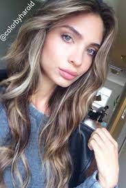 The Red Door Cool Ash Blonde Highlights In Ash Brown Hair By Colorist Harold Egan Haircut Let By Ar Ash Blonde Highlights Light Hair Color Brown Hair Colors