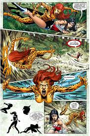 God Of War Wonder Woman Vs The Cheetah New 52 5 Png 507 768 Cheetah Dc Comics Cheetah Dc Book Cover Page