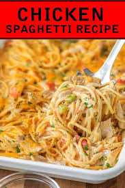 Chicken Spaghetti Recipe Chicken Spaghetti Recipes Spaghetti Recipes Healthy Spaghetti Recipes