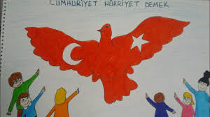 29 Ekim Cumhuriyet Bayrami Cizimi Cumhuriyet Bayrami Icin Resim Cizimi 4 Youtube