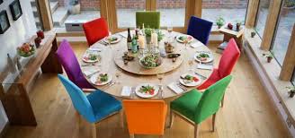 Sistemul Rotativ Lazy Susan Sau Mary Pentru Mesele Rotunde Dining Room Colors Colored Dining Chairs Modern Dining Furniture