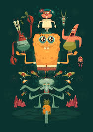 Nautical Nonsense A Tribute To Spongebob Squarepants By James Gilleard Via Behance Illustration Character Design Spongebob