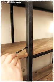 Industrial Shelving Made With Ikea Hyllis Galvanized Steel Shelving Units 15 Each Spray Painted With Black Mat Steel Shelving Unit Steel Shelving Ikea Hack