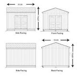 How do you calculate shed size?