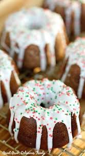 Spatulas, icing smoothers, decorating bags. Gingerbread Mini Bundt Cakes Great Grub Delicious Treats