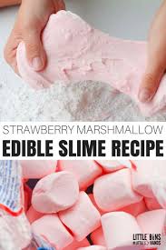 Need A Taste Safe Slime Recipe Check Out How We Make Slime With Marshmallows An Check Marshmallo Hausgemachter Schleim Schlammrezept Marshmallow Rezepte