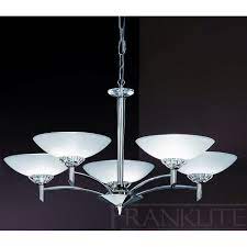 Franklite Fl2006 5 Fizz 5 Arm Chrome Chandelier Shades Ceiling Lights Dimmable Lamp