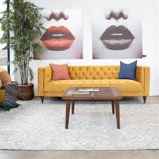 If you prefer a different approach, settle on a sectional. Mid Century Modern Clodine Gold Velvet Fabric Sofa Ash2668