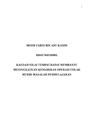 Dua pendekatan pengajaran telah digunakan. Doc Kajian Tindakan Matematik Tolak Ayu Rahayu Academia Edu